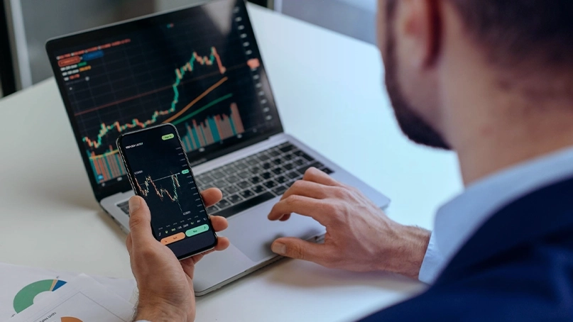 Panel de control de trading de Auge Monvera